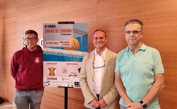  Paco Iglesias presenta el IX Torneo de Waterpolo Ciudad de Logroño