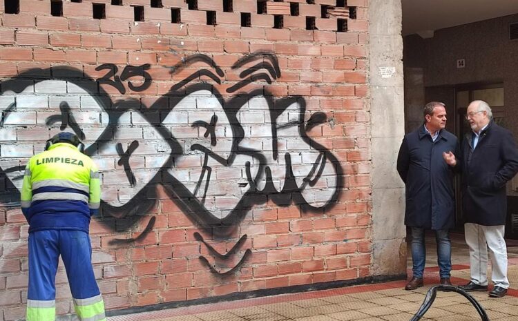  Logroño refuerza la vigilancia y limpieza de grafitis con una nueva campaña municipal