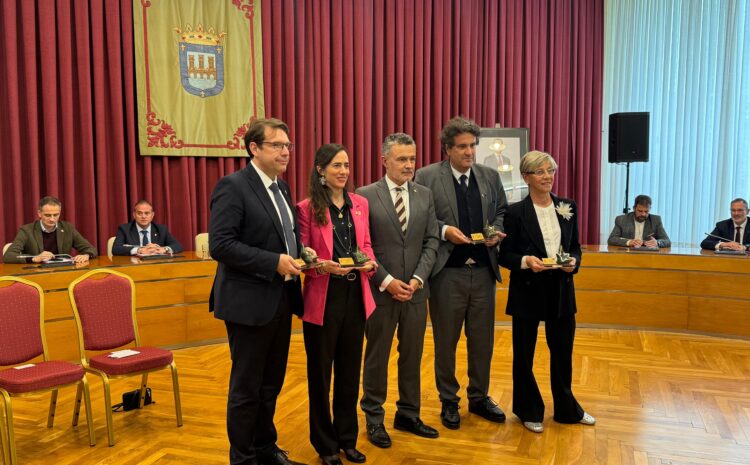  El Ayuntamiento de Logroño entrega la Estrella de Europa 2025 a Dax, Libourne, Darmstadt y Brescia